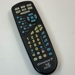 One For‎ All Cinema 7 Universal Remote Control URC-7200B00 Black 7-Device Macro